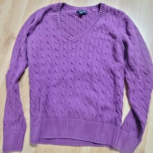 Tommy Hilfiger XL v neck purple pullover